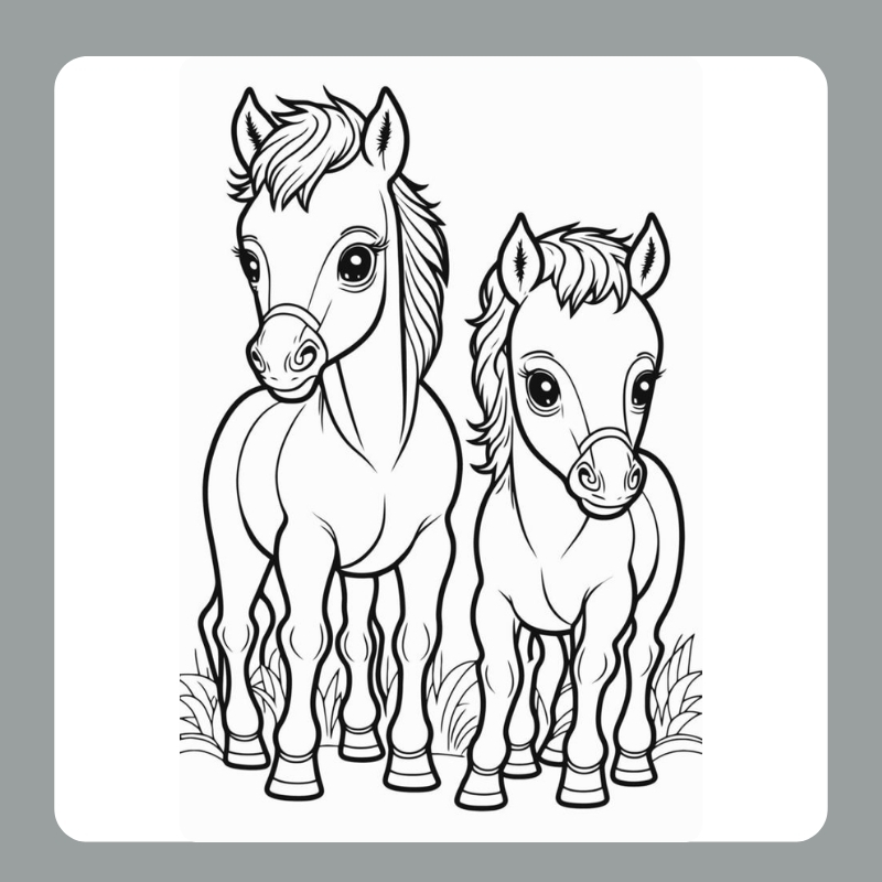 tô màu con ngựa 10