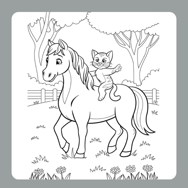 tô màu con ngựa 11