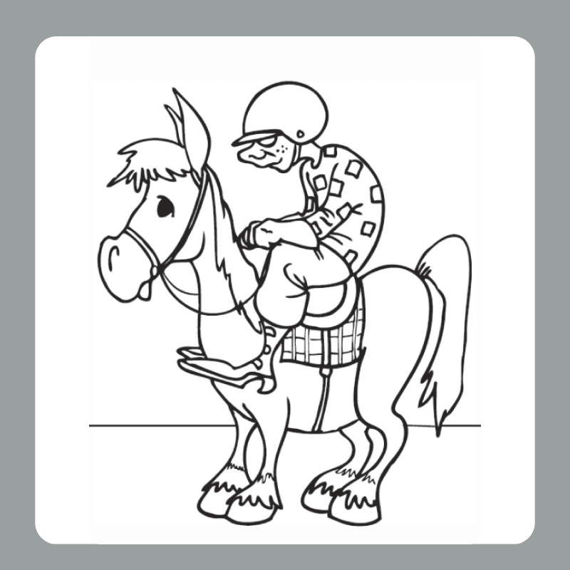 tô màu con ngựa 12