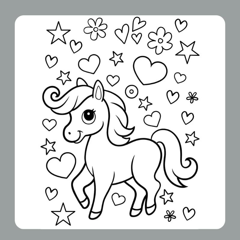 tô màu con ngựa 14