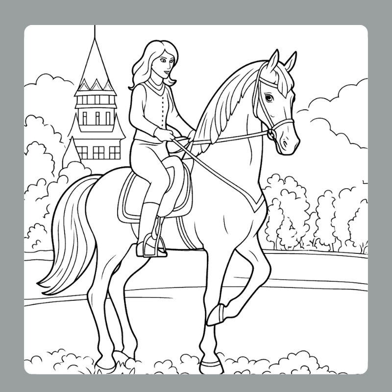 tô màu con ngựa 17