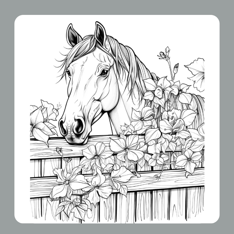 tô màu con ngựa 18