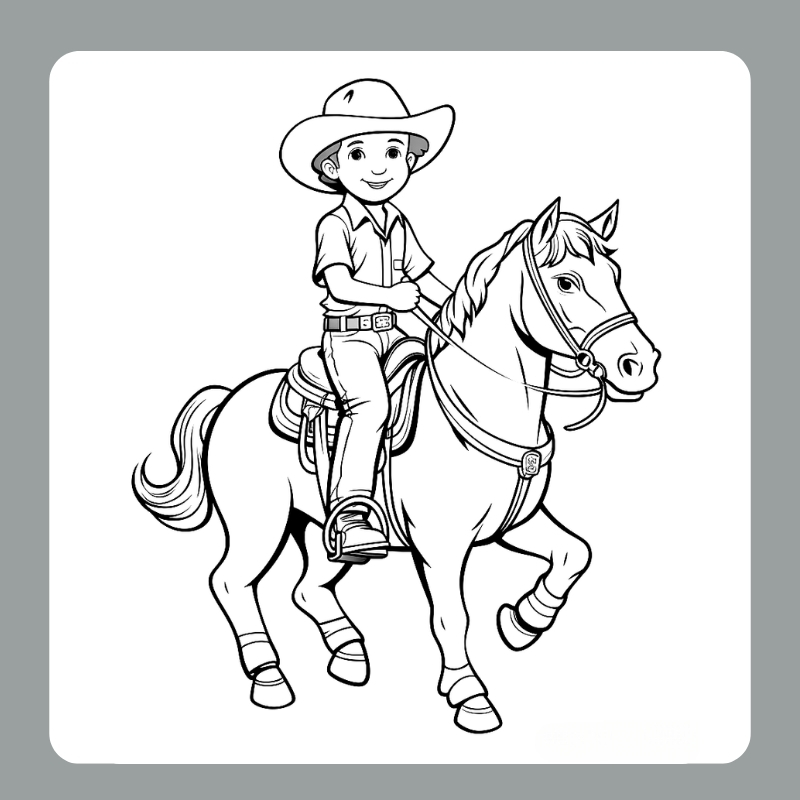 tô màu con ngựa 24