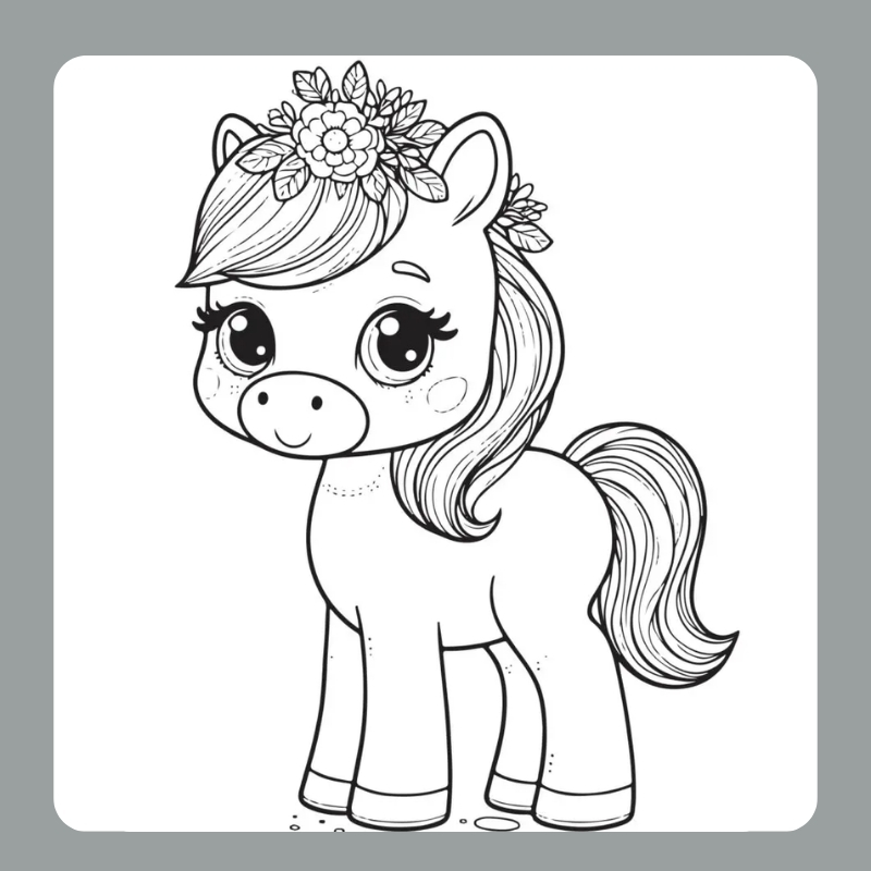 tô màu con ngựa 27