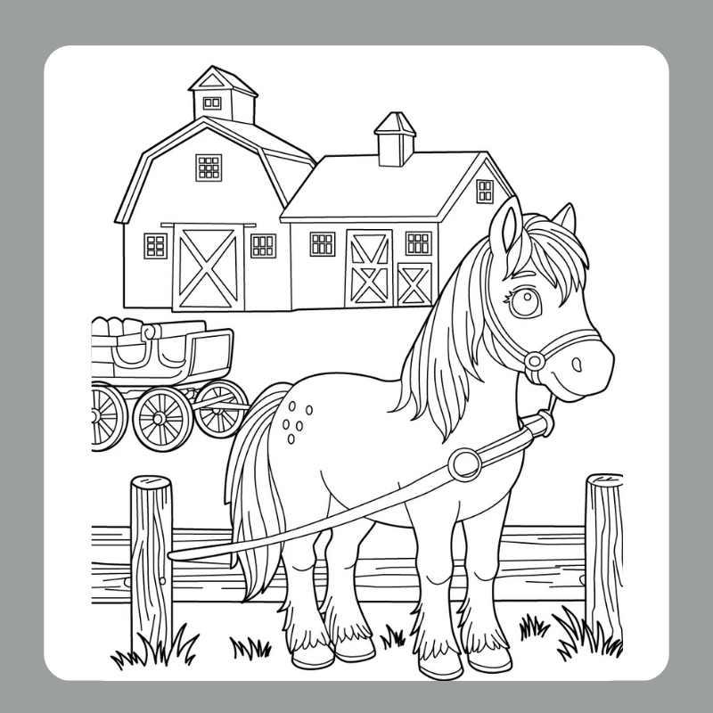 tô màu con ngựa 28