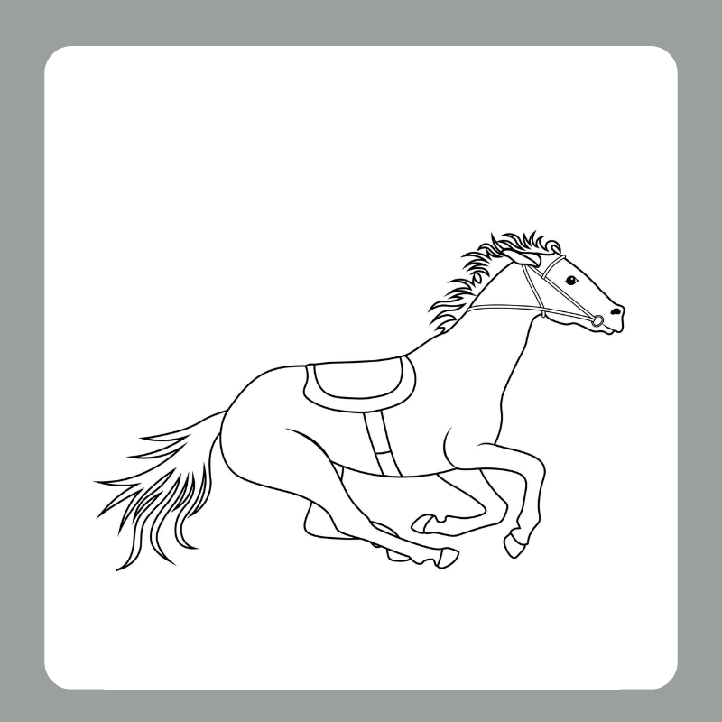 tô màu con ngựa 29