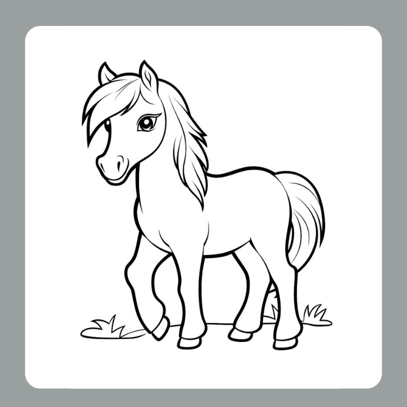 tô màu con ngựa 5
