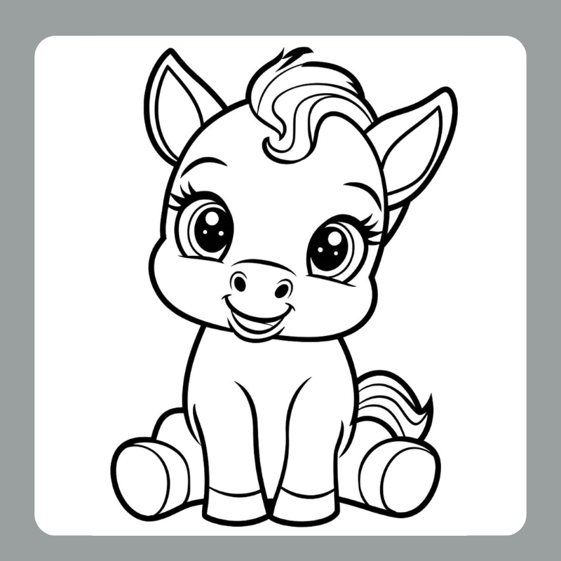 tô màu con ngựa 6