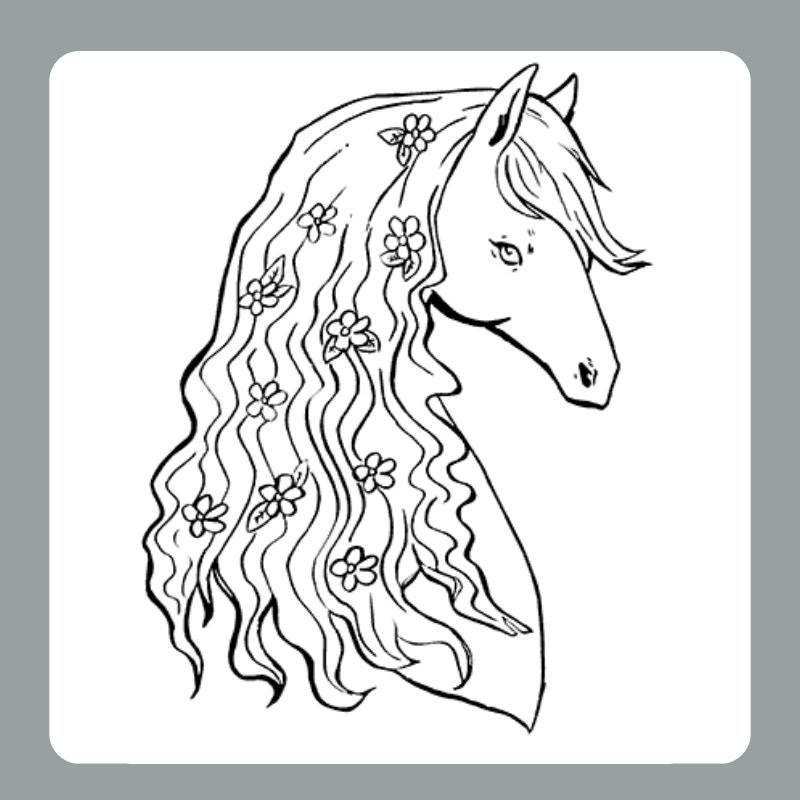 tô màu con ngựa 9