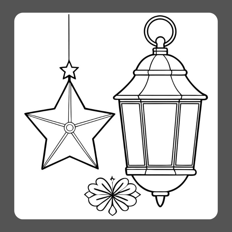 tô màu đèn ông sao (3)