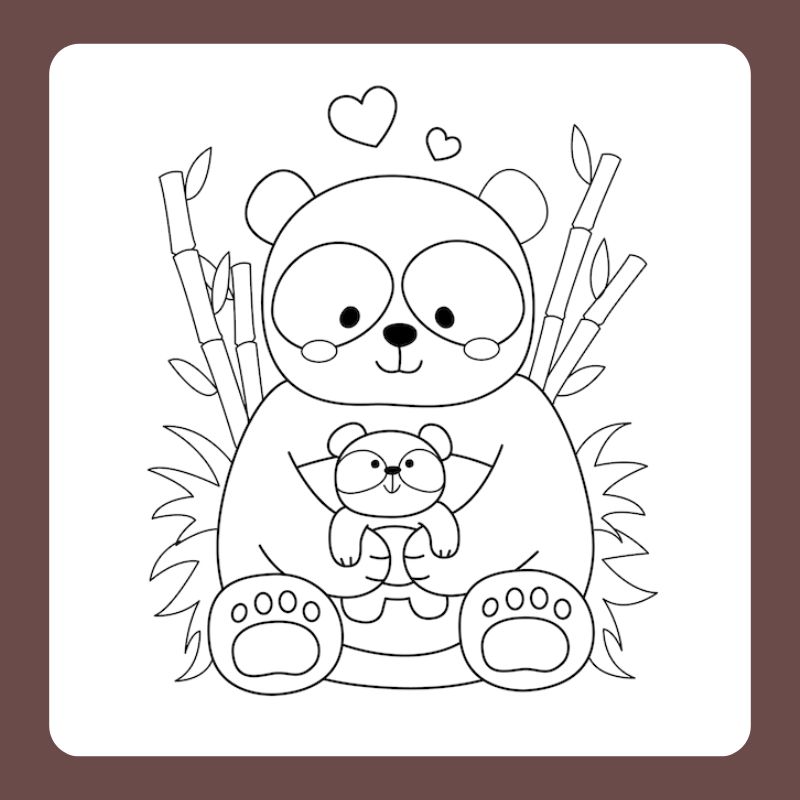 tô màu gấu trúc (8)