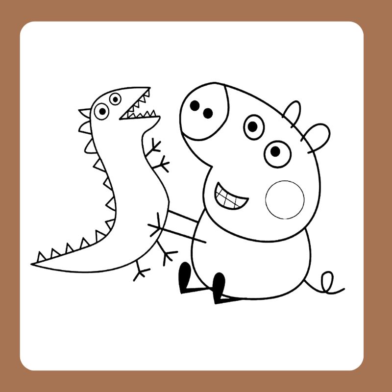 tô màu heo Peppa (2)