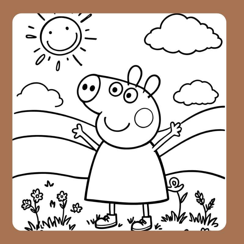 tô màu heo Peppa (25)