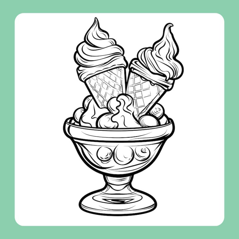 tô màu hình que kem