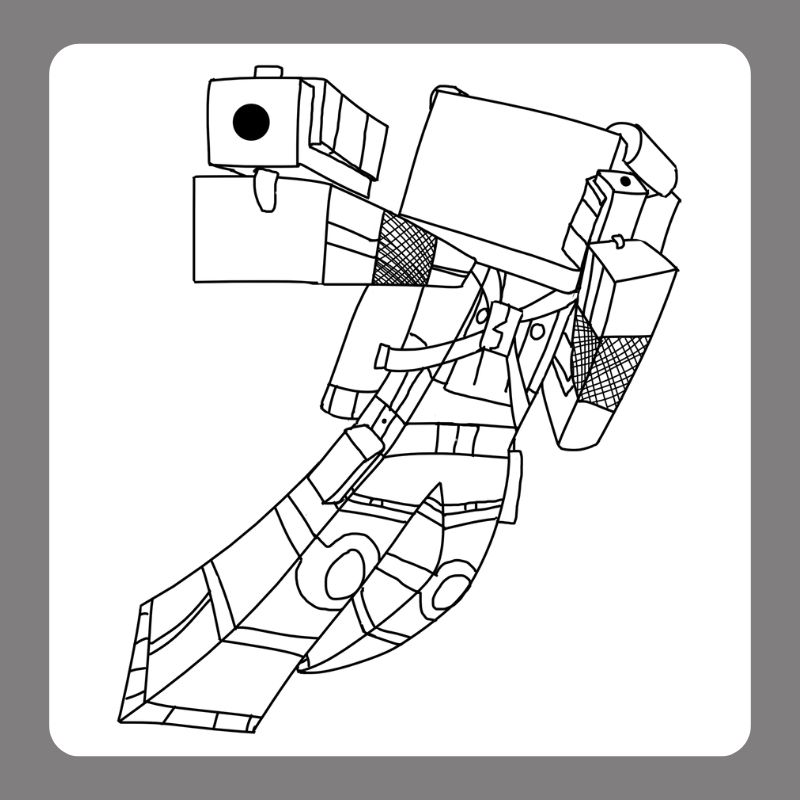 tô màu minecraft (13)