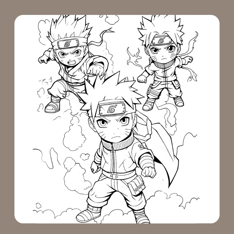 tô màu naruto chibi