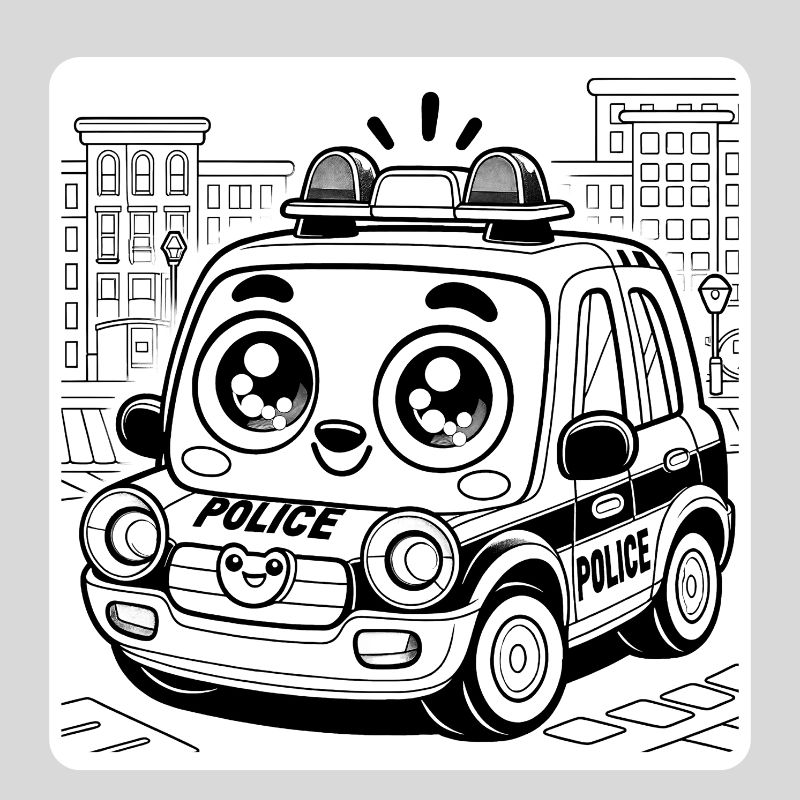 tô màu ô tô cảnh sát (1)