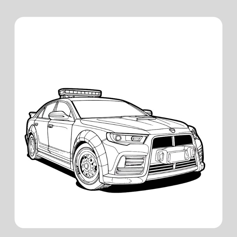 tô màu ô tô cảnh sát (10)