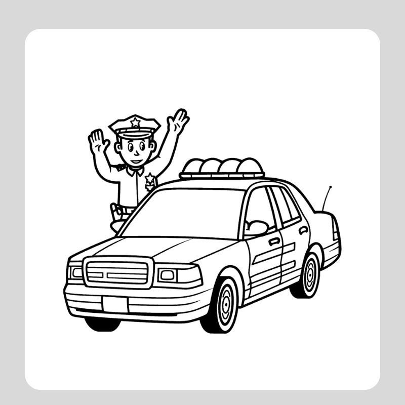 tô màu ô tô cảnh sát (11)