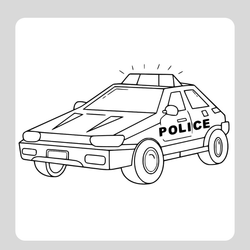 tô màu ô tô cảnh sát (12)