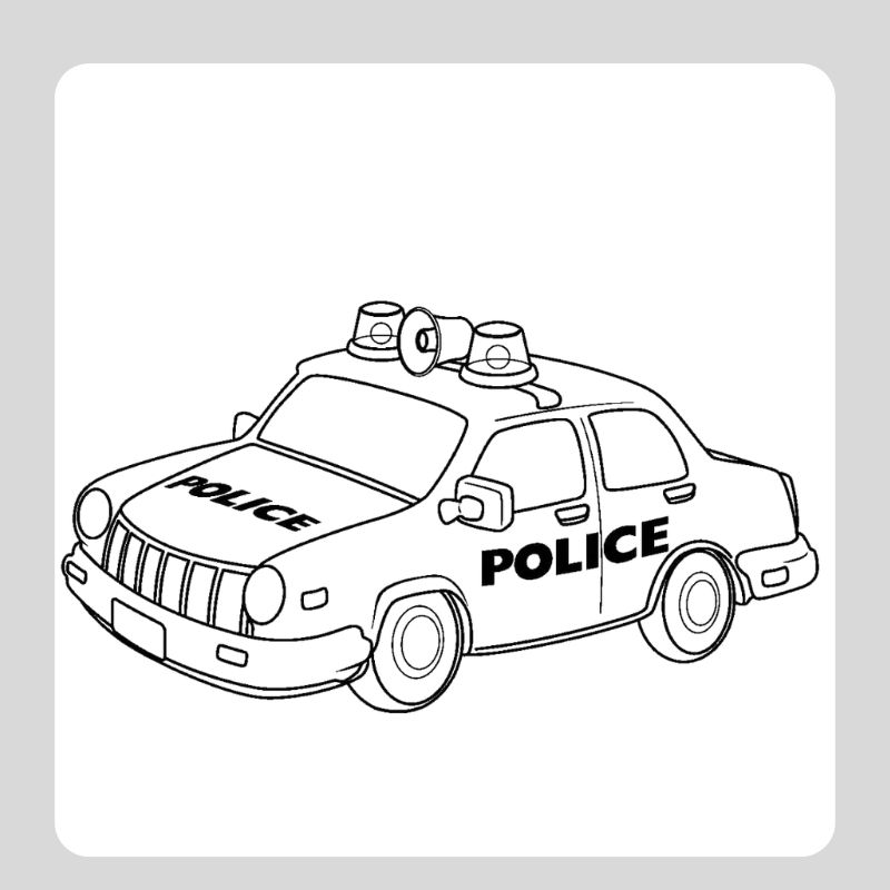 tô màu ô tô cảnh sát (13)