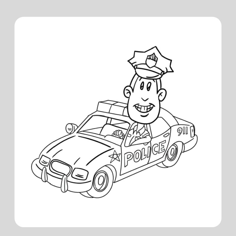 tô màu ô tô cảnh sát (16)
