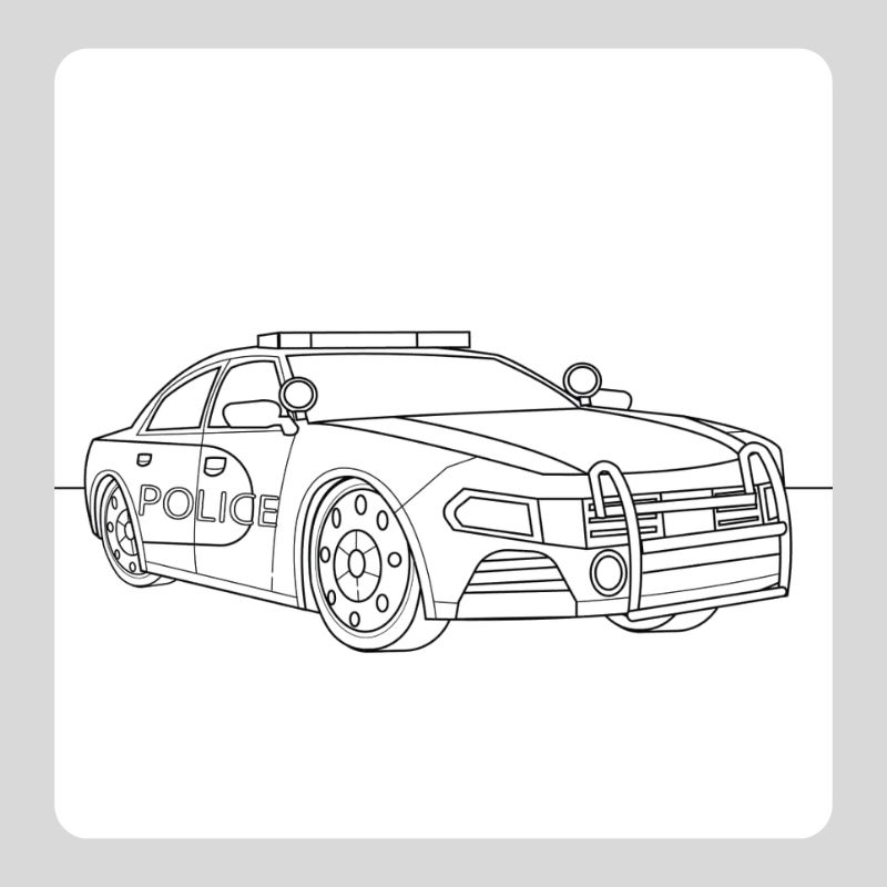 tô màu ô tô cảnh sát (19)