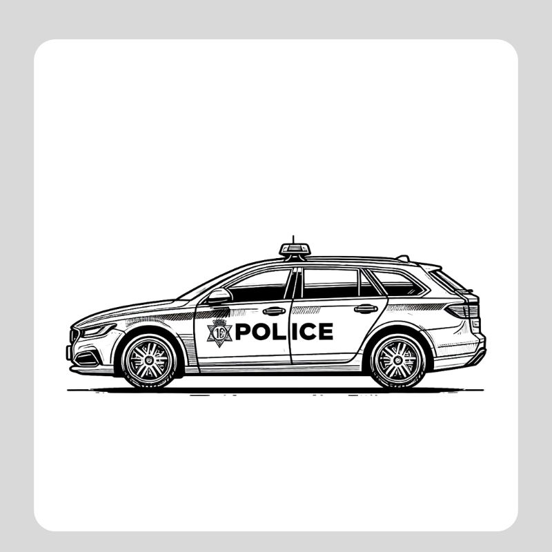 tô màu ô tô cảnh sát (2)