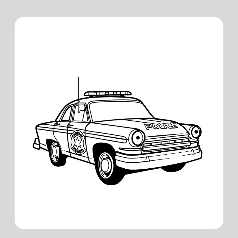 tô màu ô tô cảnh sát (22)