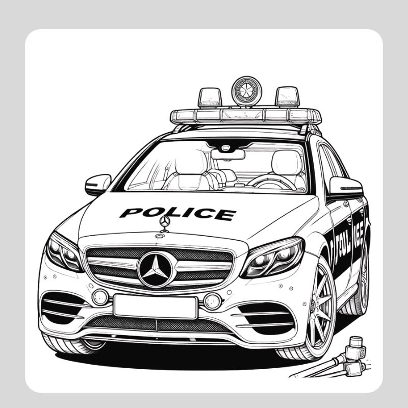 tô màu ô tô cảnh sát (3)