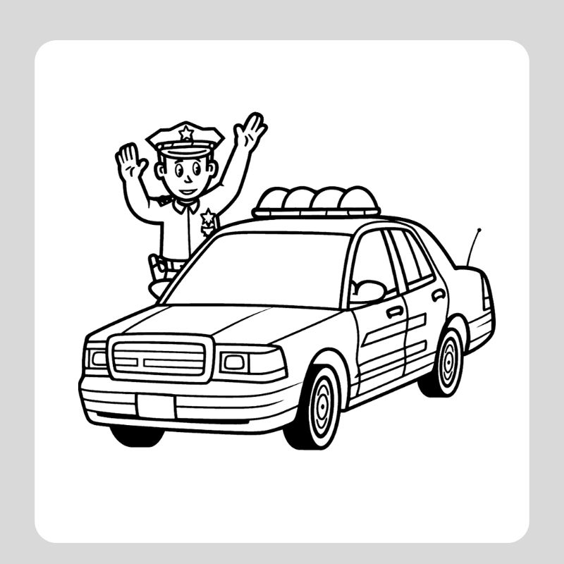 tô màu ô tô cảnh sát (4)