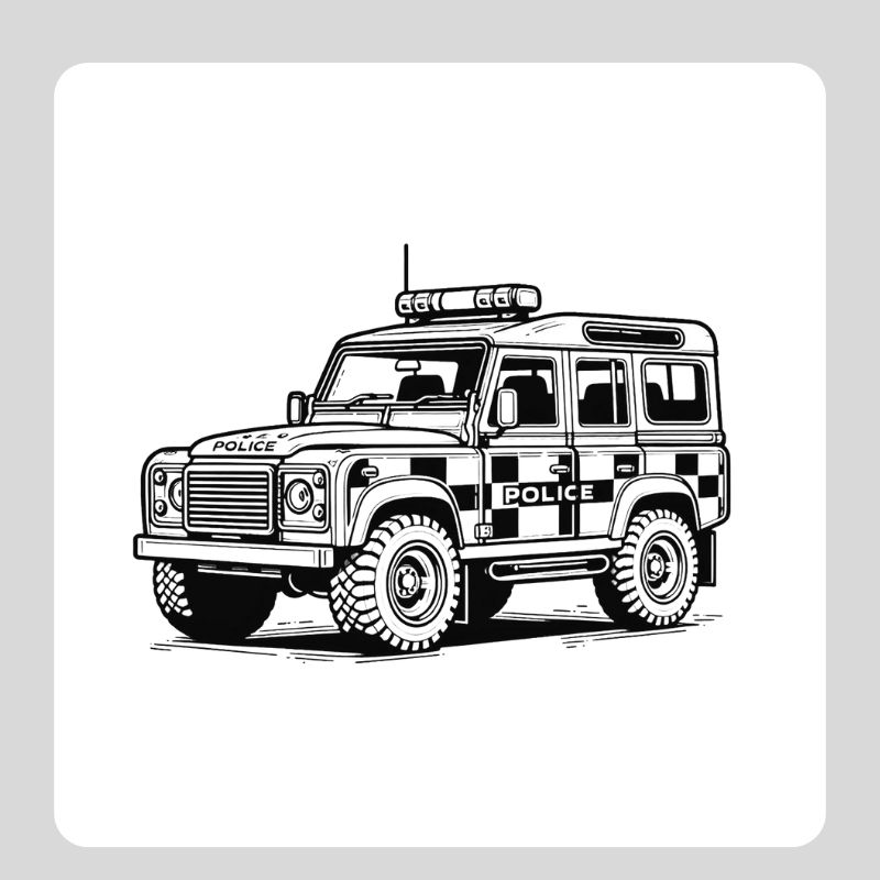 tô màu ô tô cảnh sát (8)