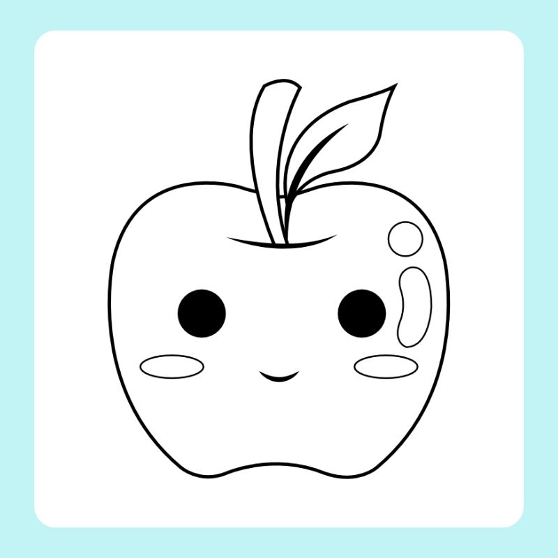 tô màu quả táo (10)