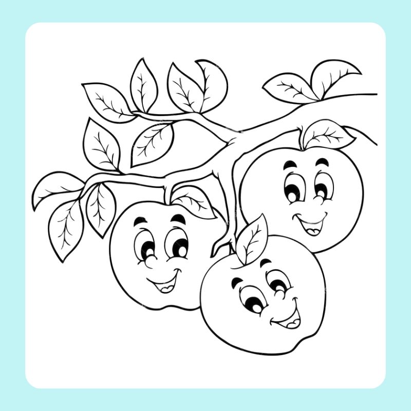 tô màu quả táo (13)