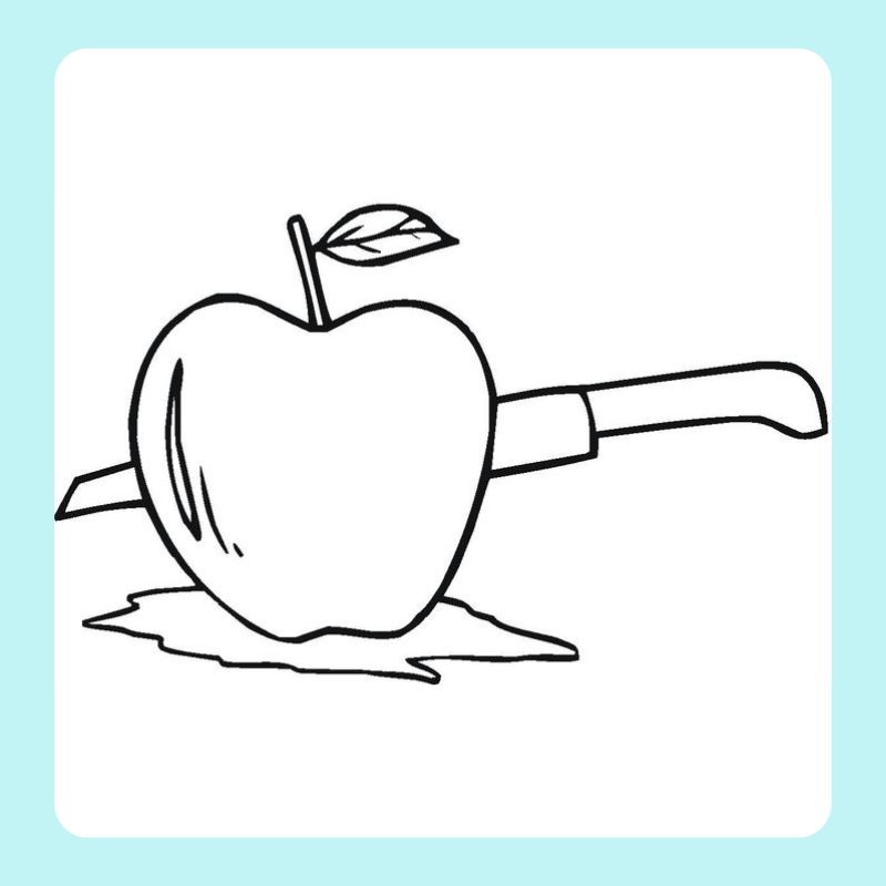 tô màu quả táo (15)