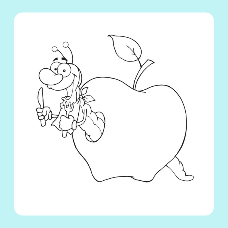 tô màu quả táo (18)