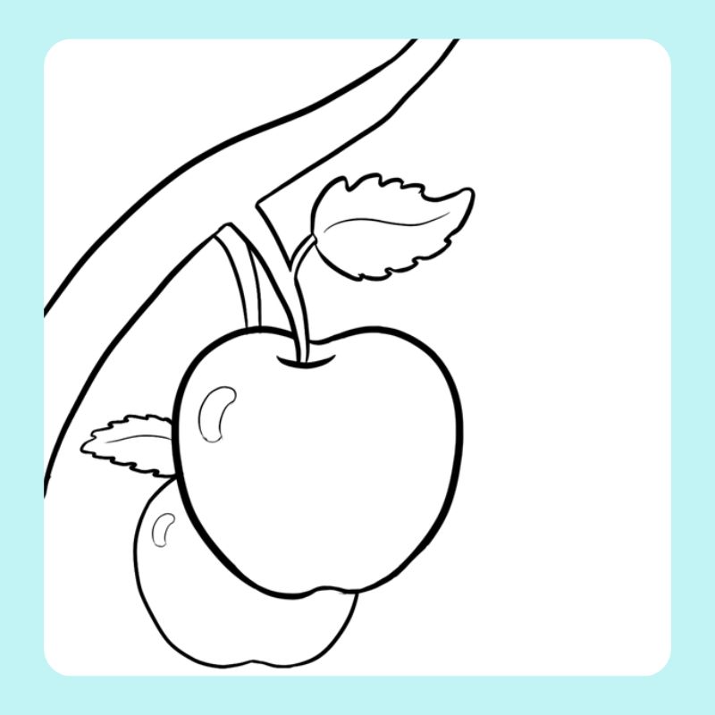 tô màu quả táo (19)
