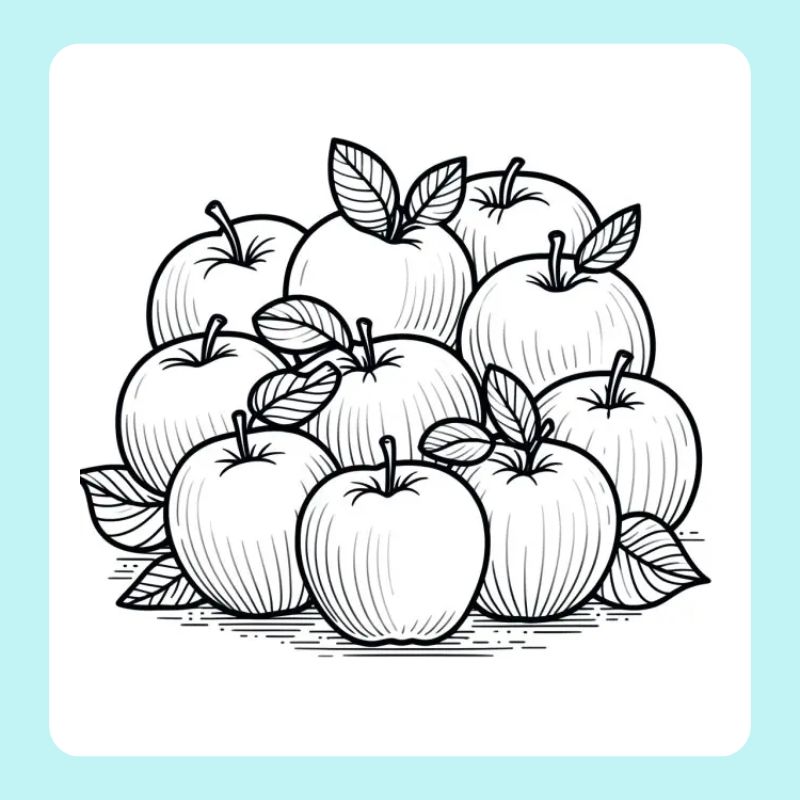 tô màu quả táo (20)