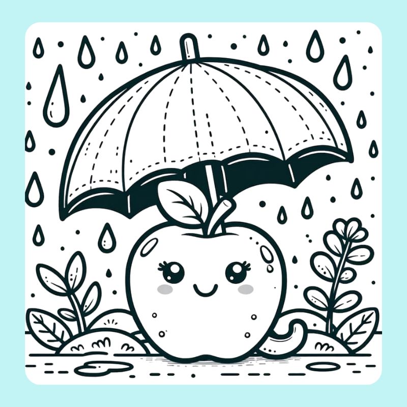 tô màu quả táo (26)