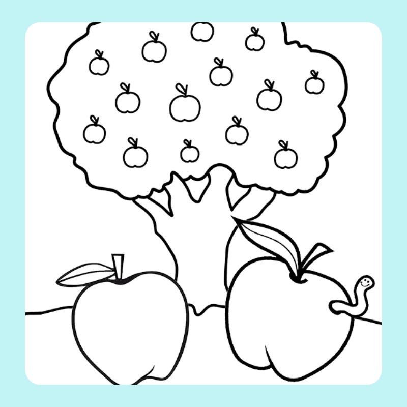tô màu quả táo (4)
