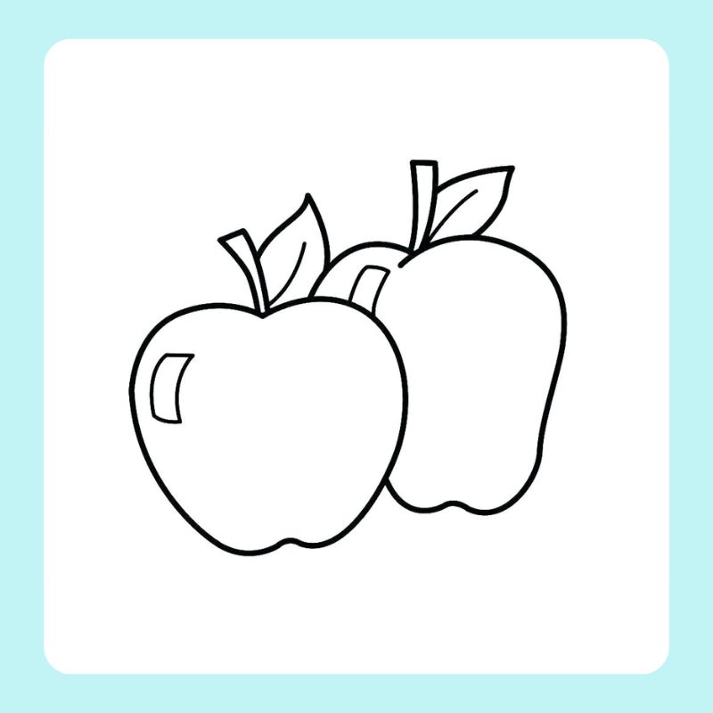 tô màu quả táo (7)