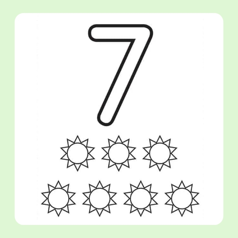 tô màu số 7 7