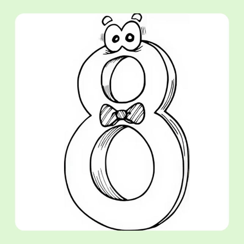 tô màu số 8 1