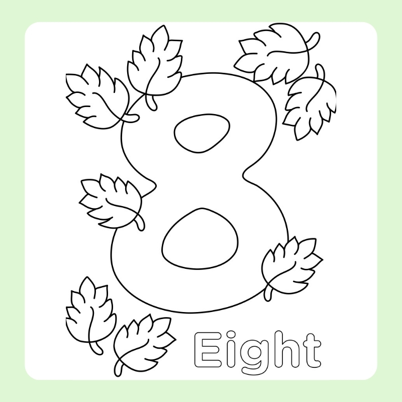 tô màu số 8 10