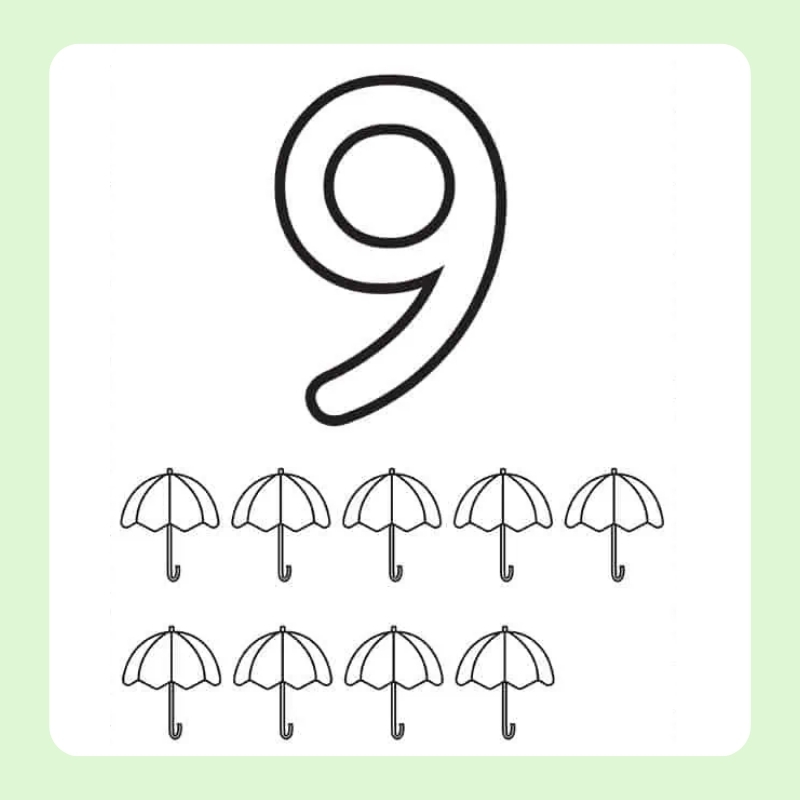 tô màu số 9 7