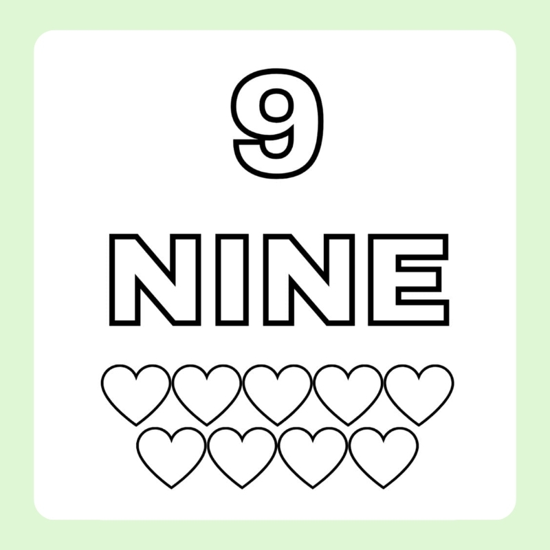 tô màu số 9 9