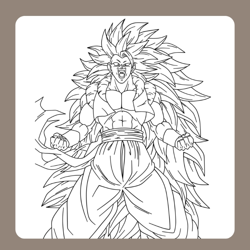 tô màu songoku cho bé