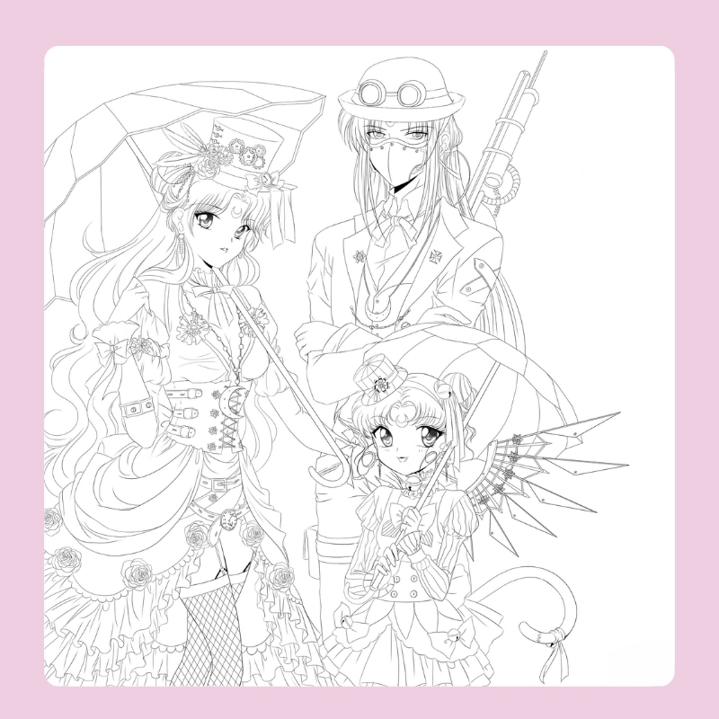 tô màu thủy thủ mặt trăng 20