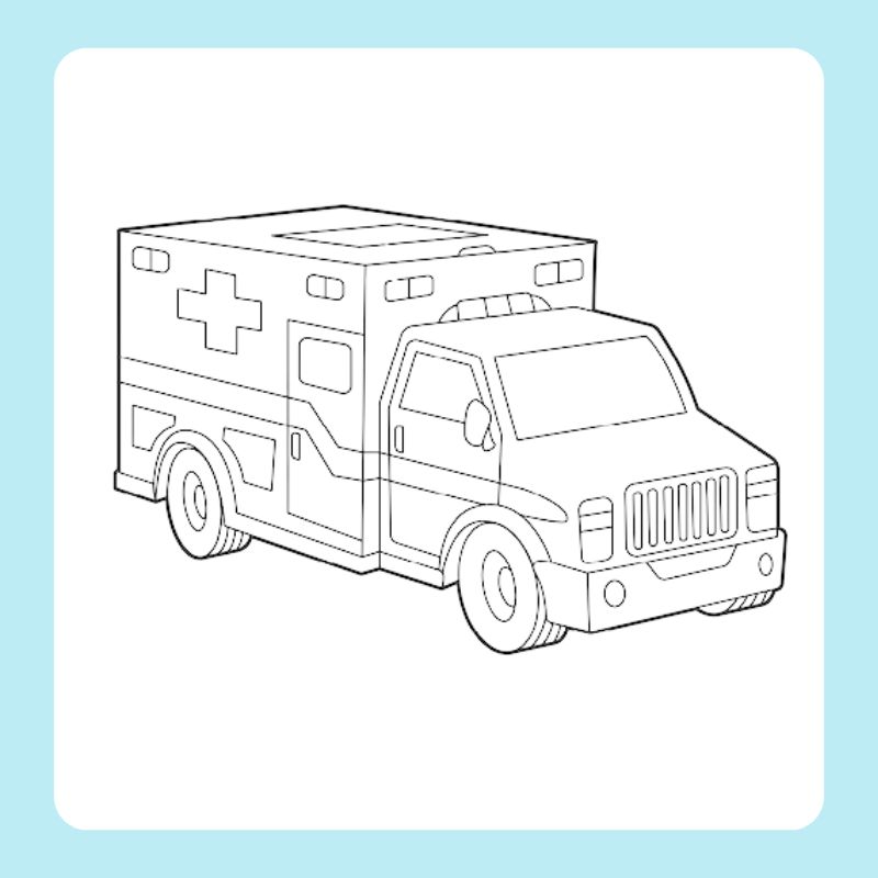 tô màu xe cứu thương (1)