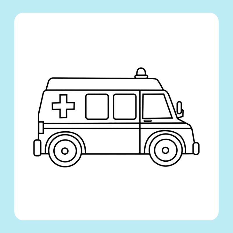 tô màu xe cứu thương (2)